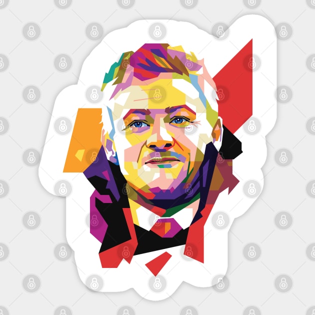 ole gunnar solskjaer Sticker by ifatin